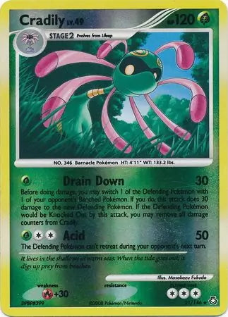 Legends Awakened Cradily #21/146 reverse holo